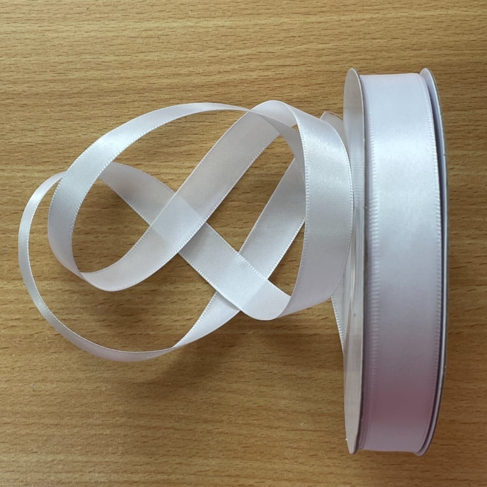 Ribbon - White Satin - 15mm (Sew Cool)