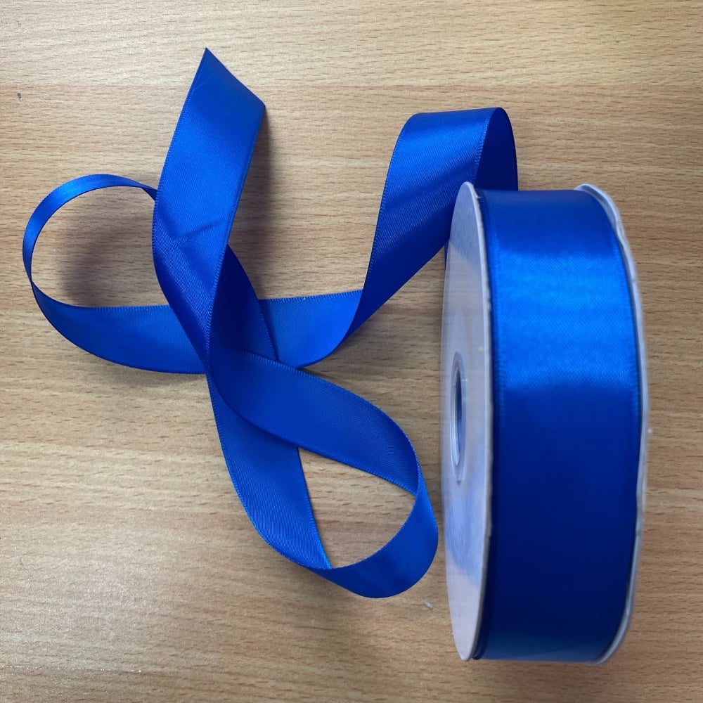 Ribbon - Blue Satin - 25mm (Sew Cool)