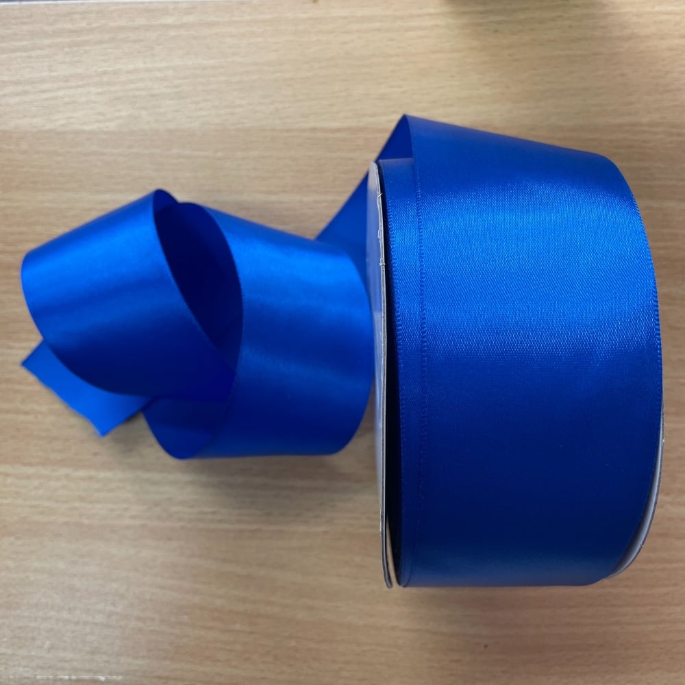 Ribbon - Blue Satin - 50mm (Sew Cool)