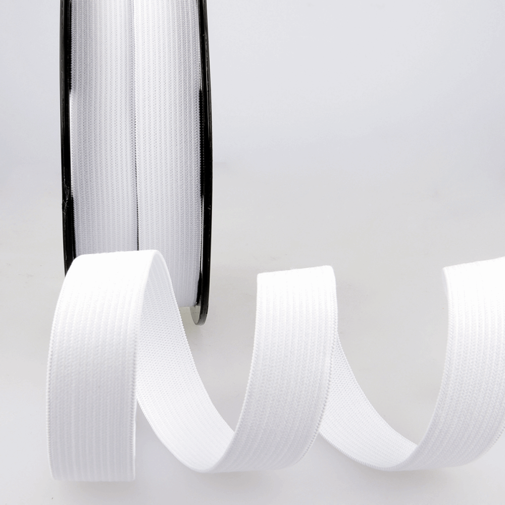 Narrow Elastic Ribbon - 5mm - White (Stephanoise)