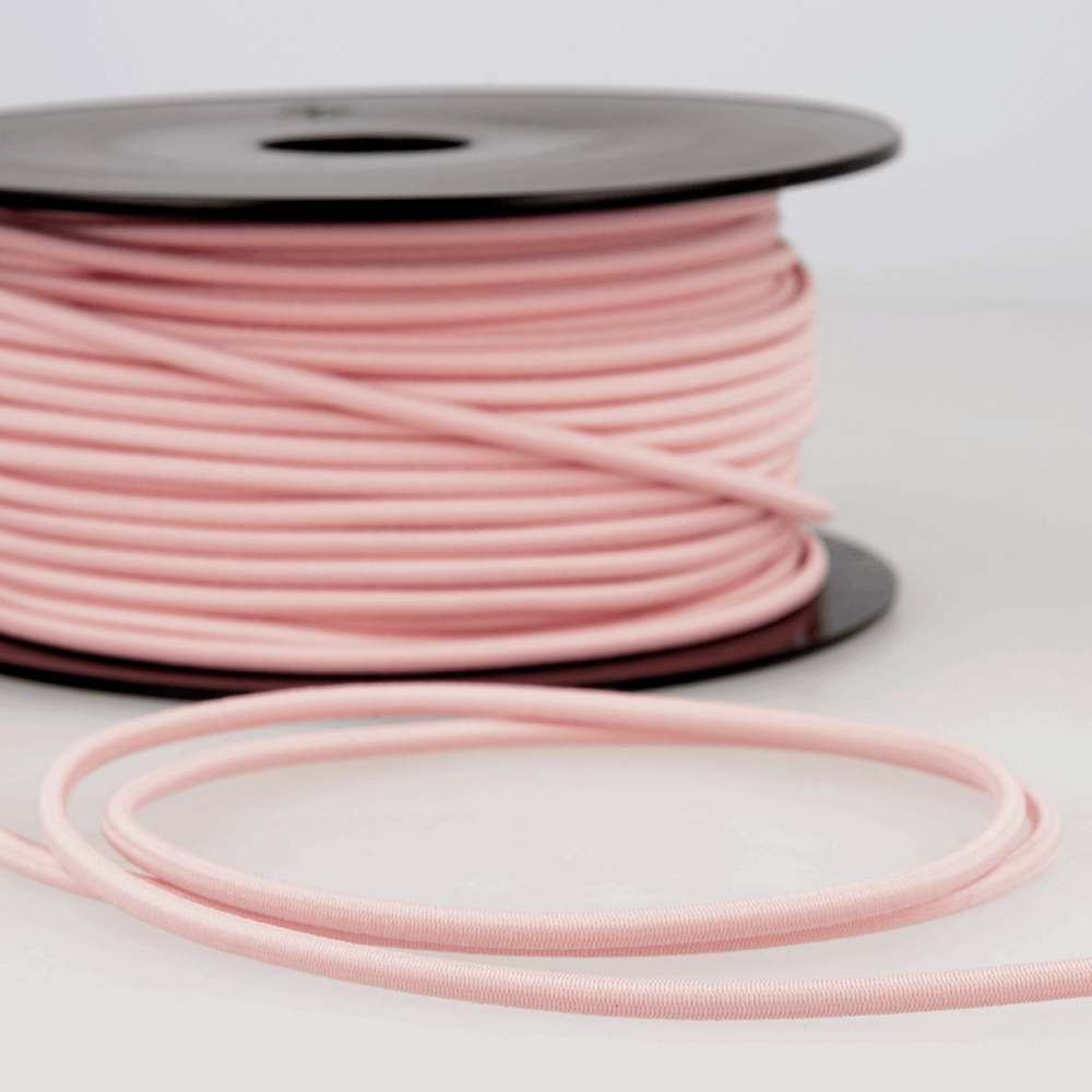 Round Elastic - 3mm - Light Pink (Stephanoise)