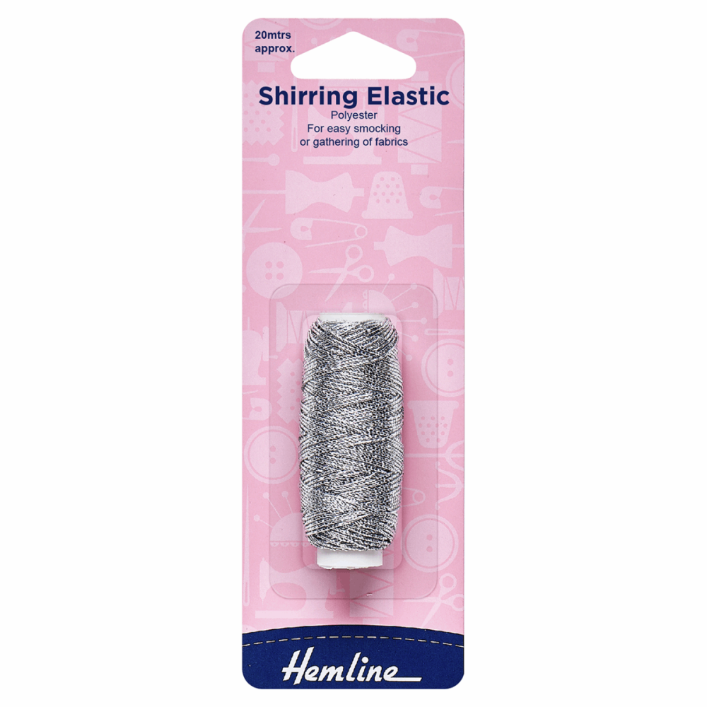 Shirring Elastic - 0.75mm - Silver (Hemline)