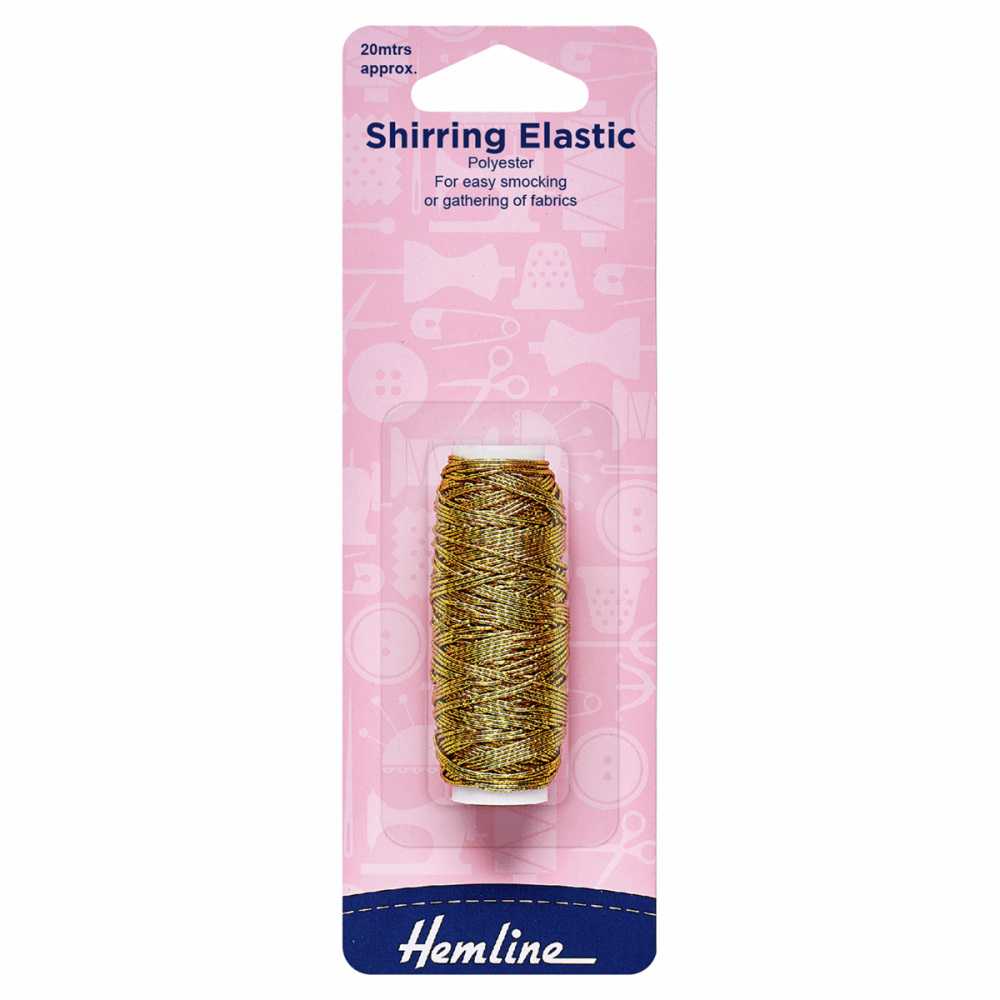 Shirring Elastic - 0.75mm - Gold (Hemline)