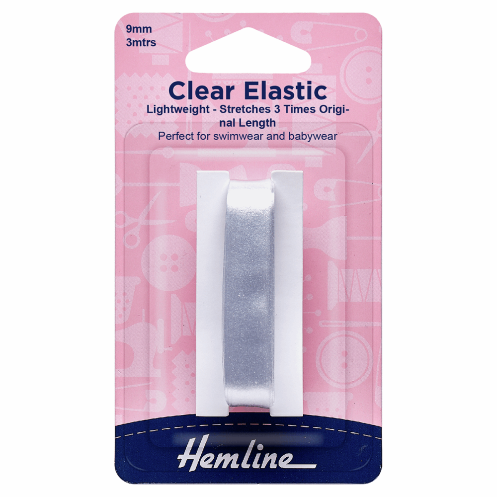 Clear Elastic - 9mm (Hemline)