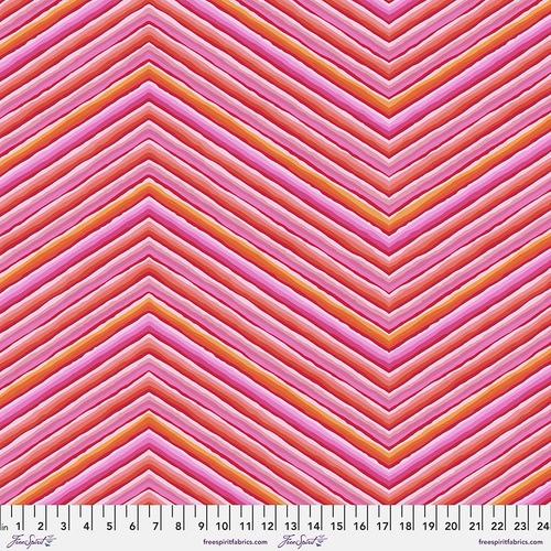Chevron Stripe - Pink - PWGP090.PINK - 85 & Fabulous - Kaffe Fassett Collective
