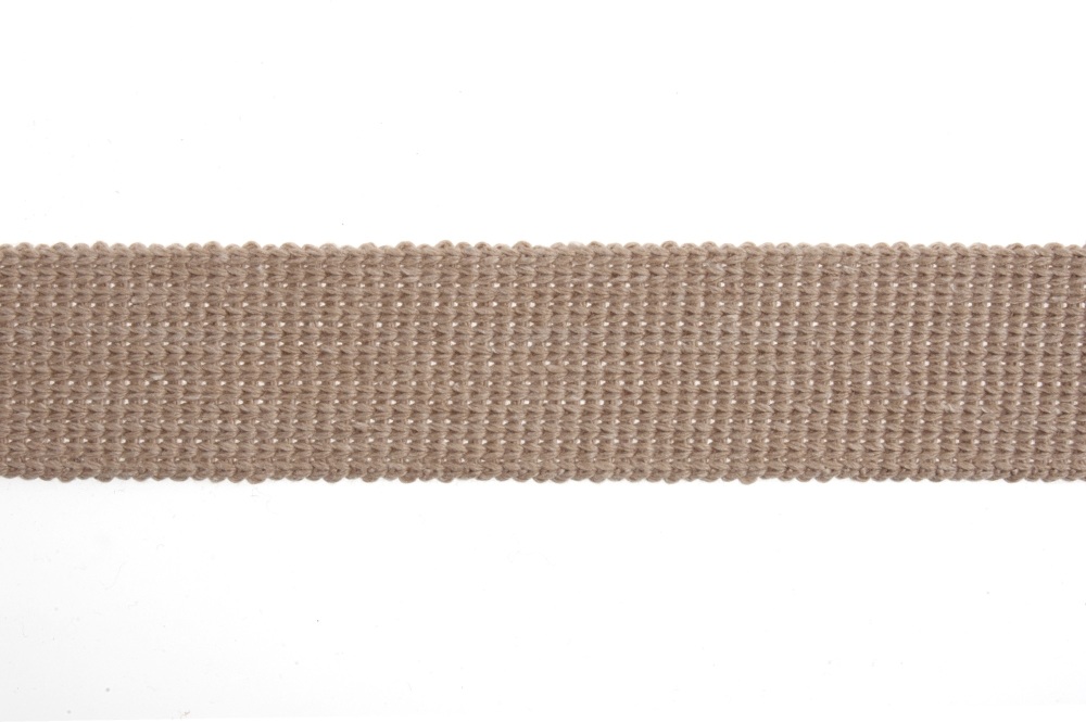 Webbing - Cotton Acrylic - 40mm - Stone (Essential Trimmings)