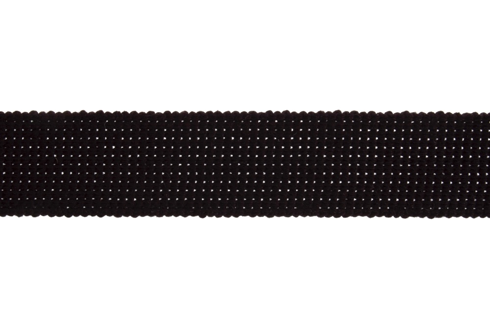 Webbing - Cotton Acrylic - 40mm - Black (Essential Trimmings)