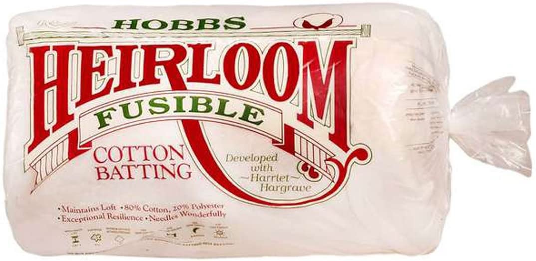 Hobbs Heirloom Premium Cotton Fusible - 80% Cotton 20% Polyester - Crib Size - 45" x 60"