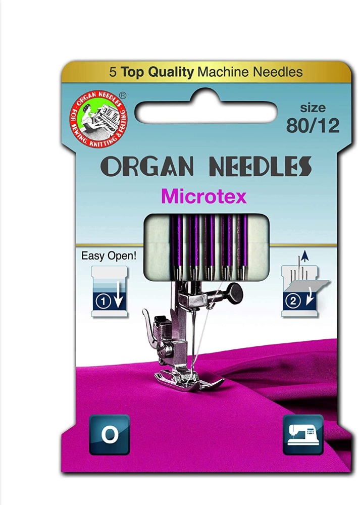 SALE! Microtex Needles - Size 80/12 - Pack of 5 - Organ