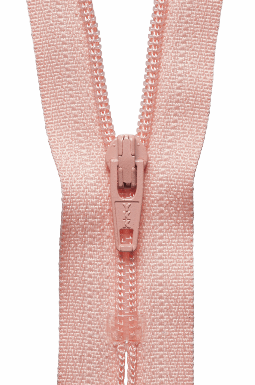 Nylon Dress and Skirt  Zip - Peach - 25cm / 10in