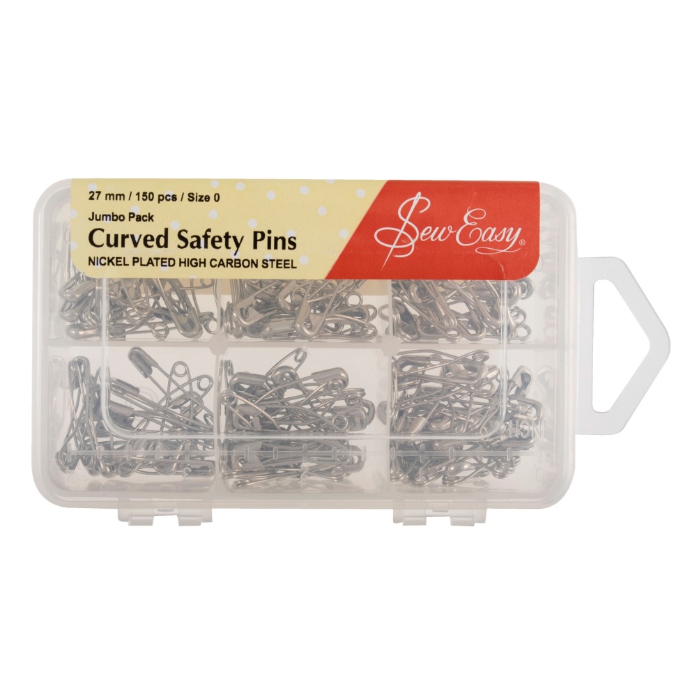 Curved Safety Pins - Size 0 (Sew Easy)