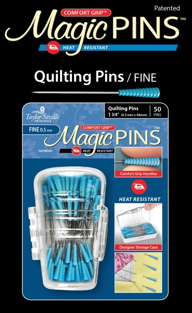 Magic Pins - Quilting - Fine - Pack of 50 (Taylor Seville)