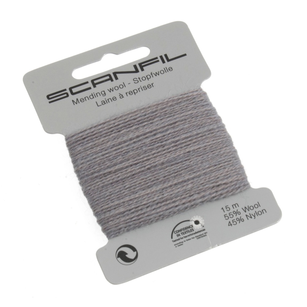 Mending Wool (Scanfil) - 15m - School Grey - Col. 058