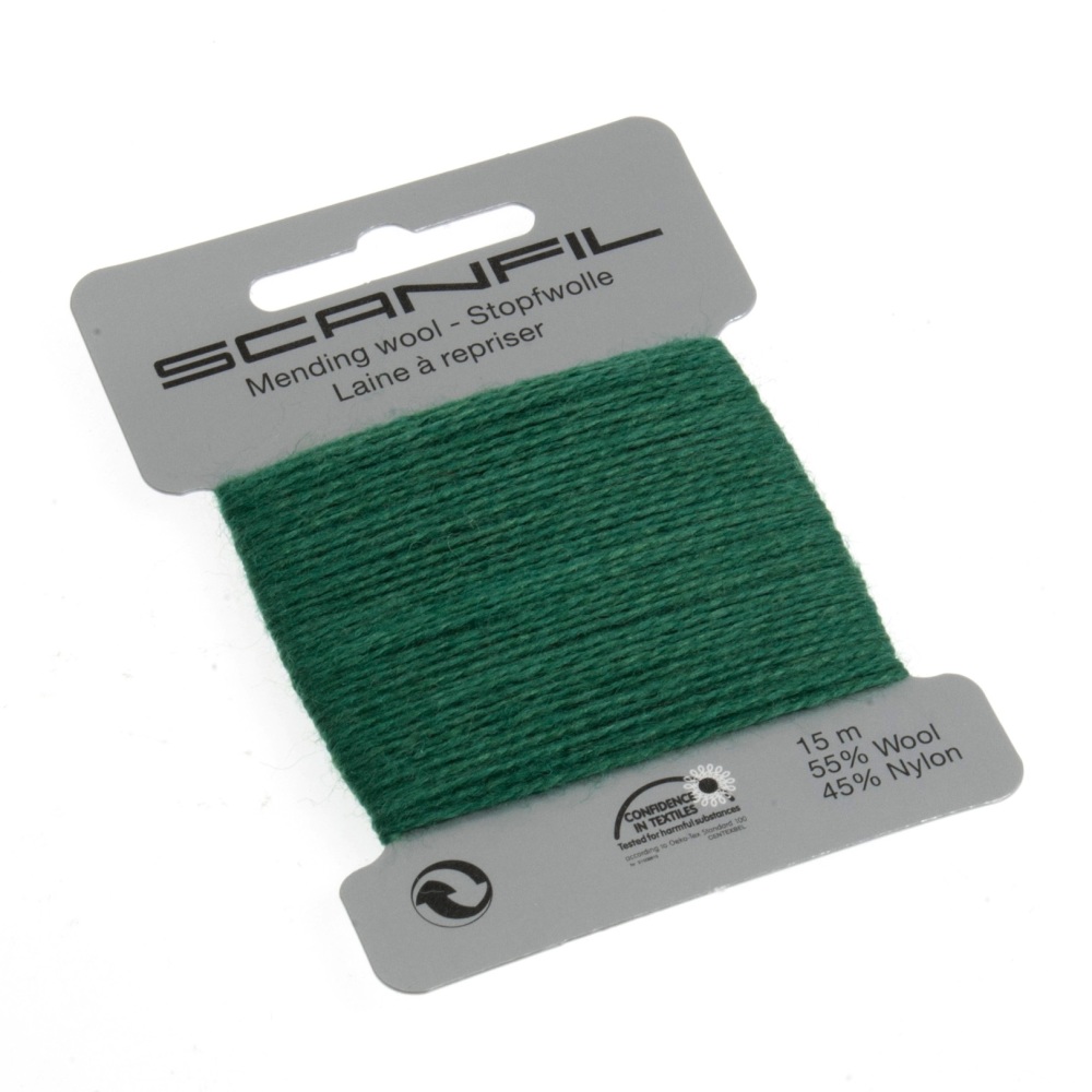 Mending Wool (Scanfil) - 15m - Fed Green - Col. 089