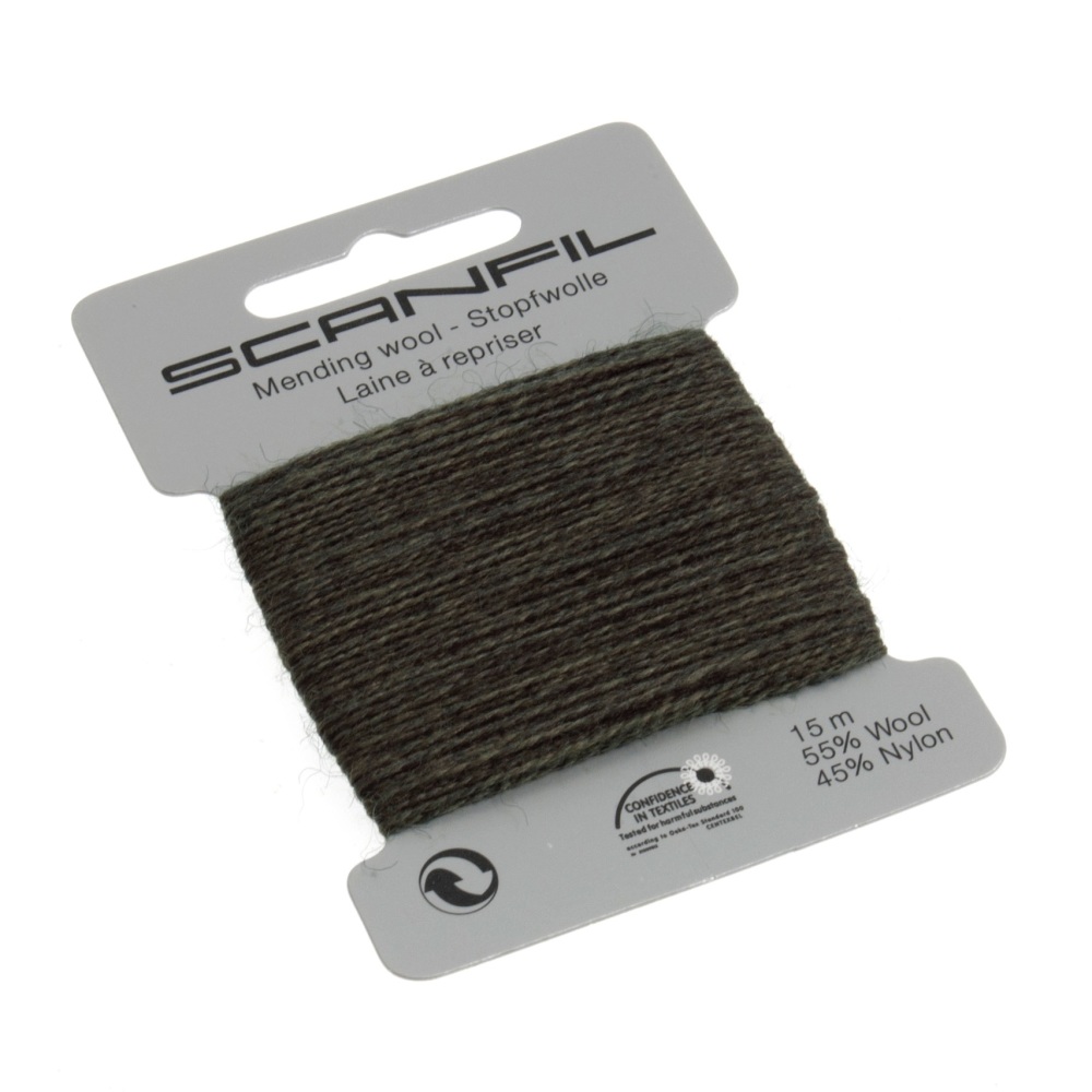 Mending Wool (Scanfil) - 15m - Forest Green - Col. 076