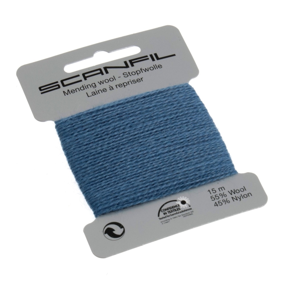 Mending Wool (Scanfil) - 15m - Steel Blue - Col. 109