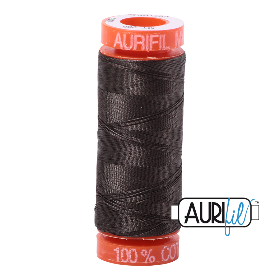 Aurifil Cotton 50wt, 5013 Asphalt