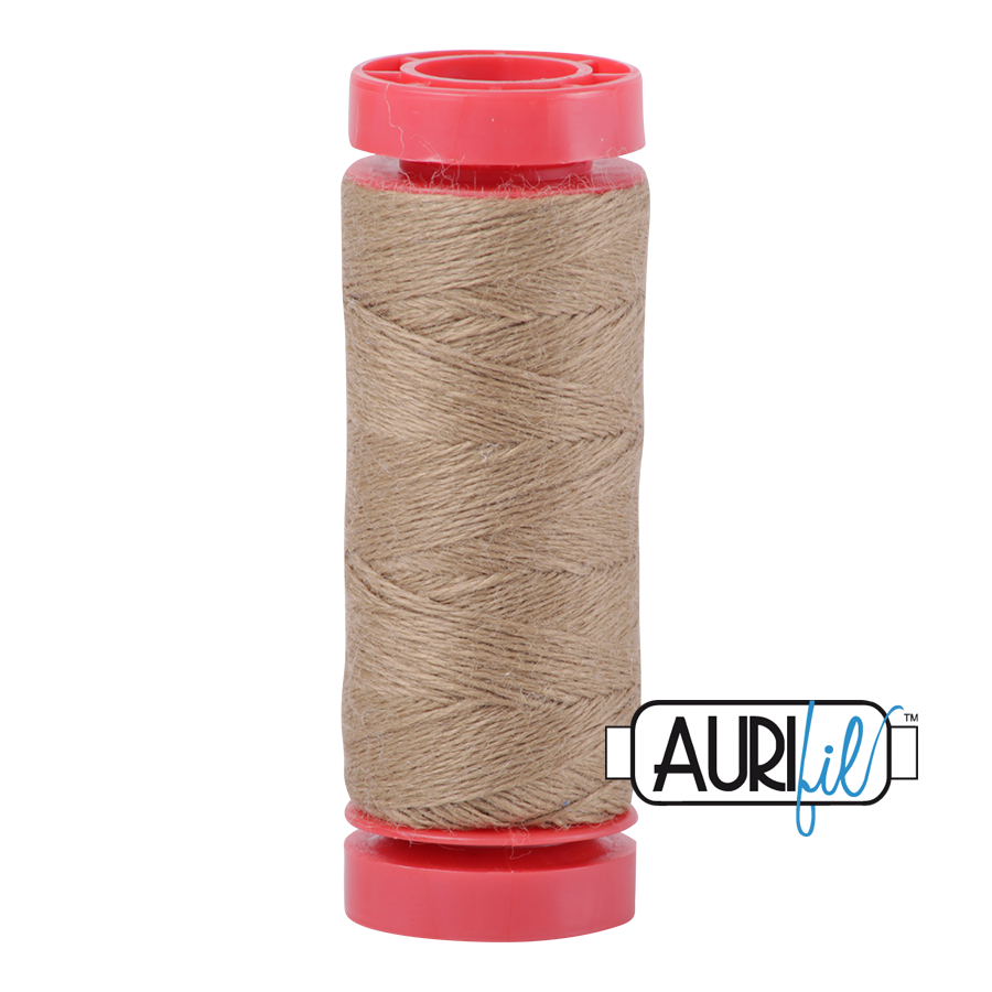 Aurifil Wool 12wt, Col. 8346 Dark Linen