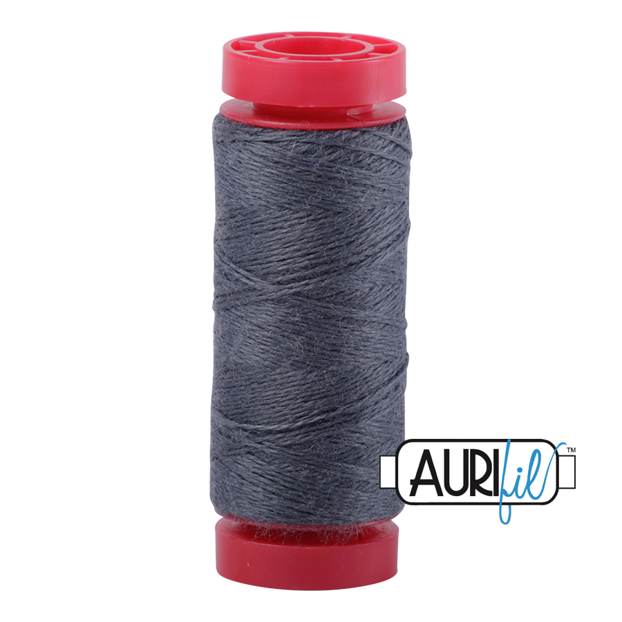 Aurifil Wool 12wt, Col. 8615 Graphite Blue