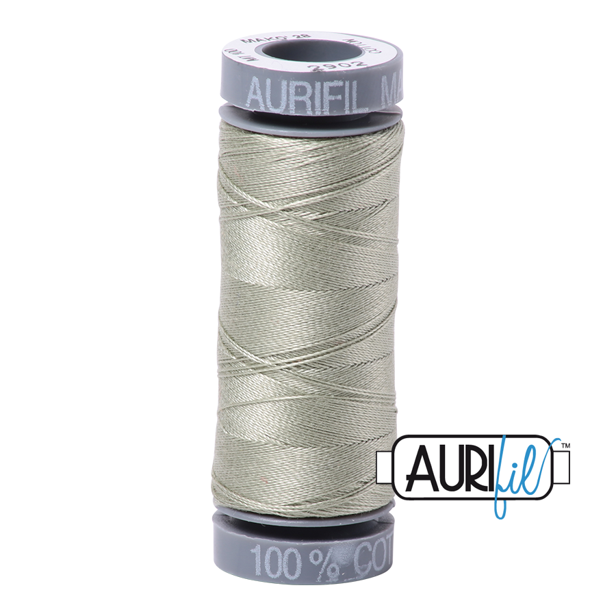 Aurifil Cotton 28wt - 2902 Light Laurel Green - 100 metres