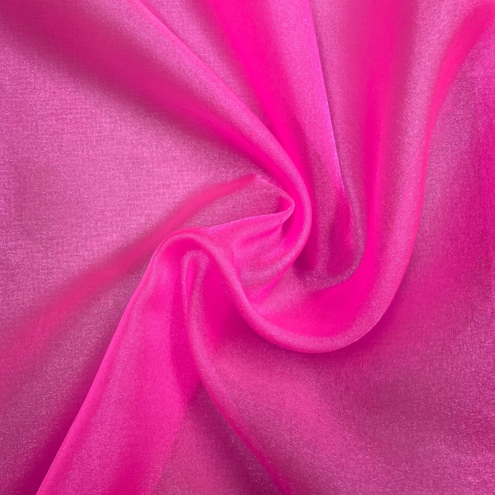 Crystal Organza - Neon Pink