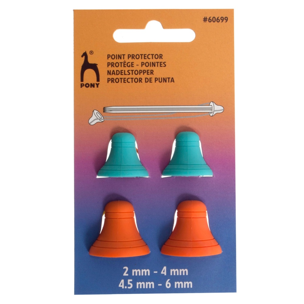 Point Protectors - Bell Shaped for Double-Ended Needles - Mixed Pack - Pony