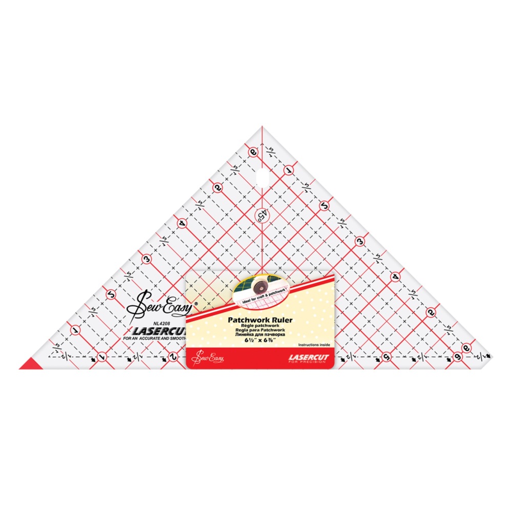 90º Triangle Ruler - 6 ½" x 6 â…ž" - NL4208 - Sew Easy