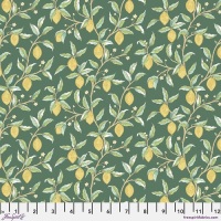 Last Fat Quarter - Morris & Co - Leicester - Lemon Tree (Dark Green) - PWWM047.DKGREEN - Free Spirit Fabrics