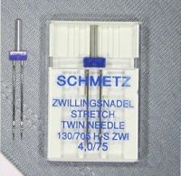 <!--100-->Stretch Twin Needles - Size 4.0/75 - Schmetz