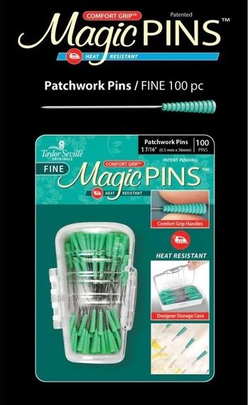 Magic Pins - Patchwork - Fine - Pack of 100 (Taylor Seville)