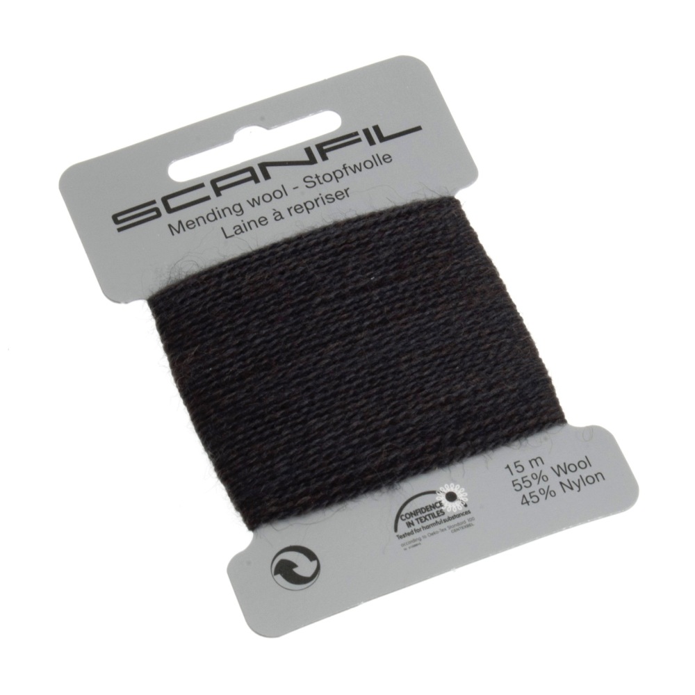 Mending Wool (Scanfil) - 15m - Dark Grey - Col. 462