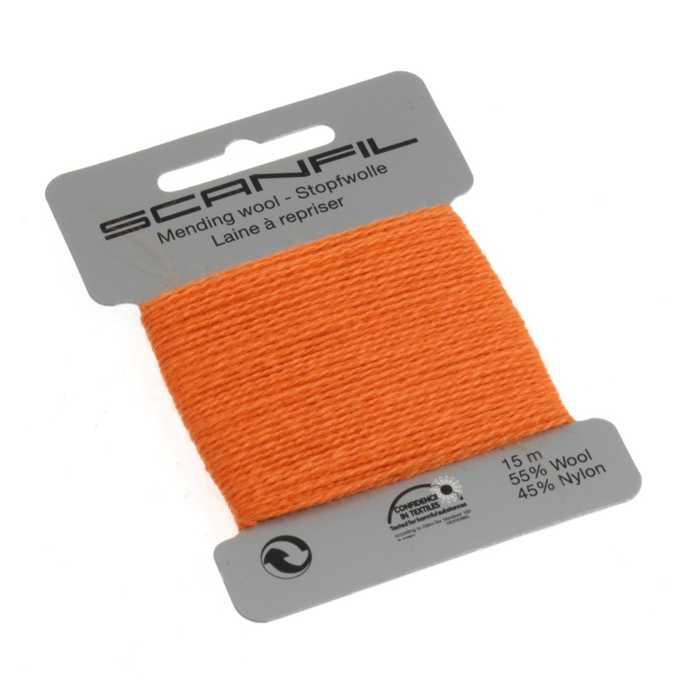 Mending Wool (Scanfil) - 15m - Orange - Col. 090
