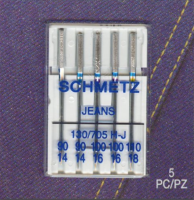 <!--025-->Jeans / Denim Needles - Mixed Size Pack, 90 - 110 - Pack of 5 - Schmetz