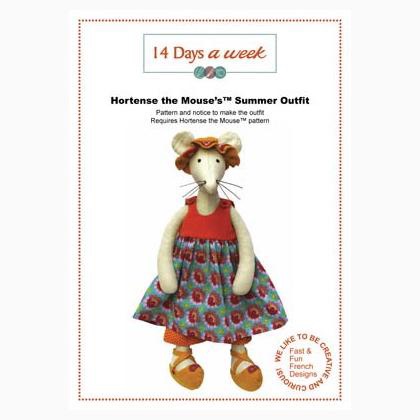 Hortense the Mouse Summer Outfit - HM007 - *PATTERN IS FOR THE OUTFIT ONLY*