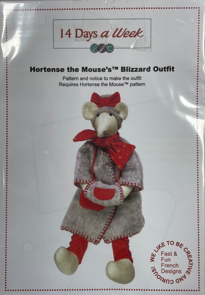 Hortense the Mouse Blizzard Outfit - HM002 - *PATTERN IS FOR THE OUTFIT ONLY*