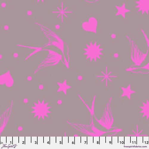 <!-- 20230428-->Tula Pink - Neon True Colours - Neon Fairy Flakes (Mystic) 
