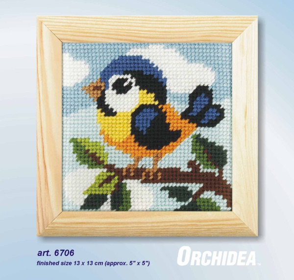 Mini Needlepoint Kit - Birdie - Orchidea ORC.6706