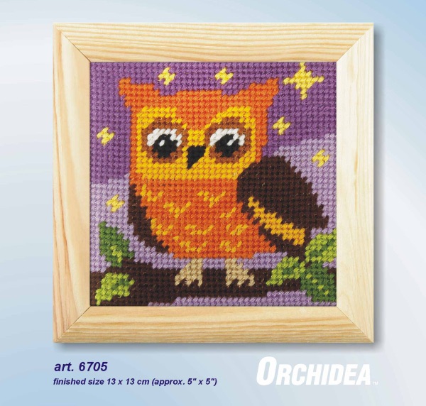 Mini Needlepoint Kit - Owl - Orchidea ORC.6705