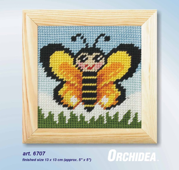 Mini Needlepoint Kit - Butterfly - Orchidea ORC.6707