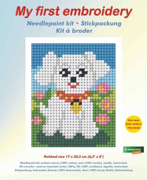 Needlepoint Kit - My First Embroidery - Pooch - Orchidea ORC.9740