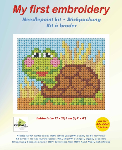 Needlepoint Kit - My First Embroidery - Tortoise - Orchidea ORC.9738