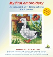 Needlepoint Kit - My First Embroidery - Baby Goose - Orchidea ORC.9602