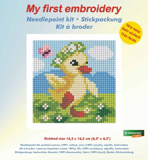 Needlepoint Kit - My First Embroidery - Chick - Orchidea ORC.9608