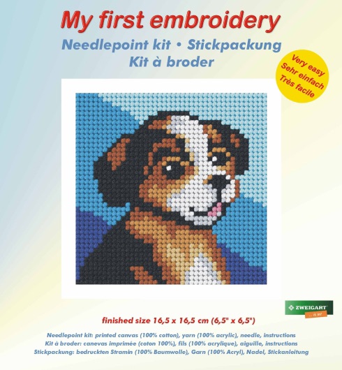 Needlepoint Kit - My First Embroidery - Puppy - Orchidea ORC.9607