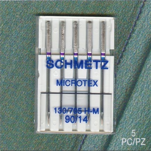 Microtex Needles - Size 90/14 - Pack of 5  - Schmetz