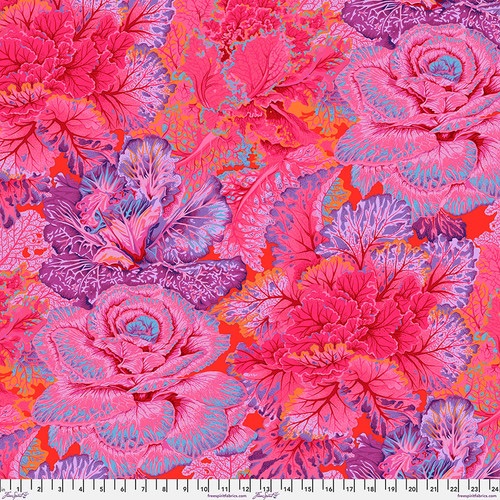 Curly Kale - Red - PWPJ120.RED - Kaffe Fassett Collective