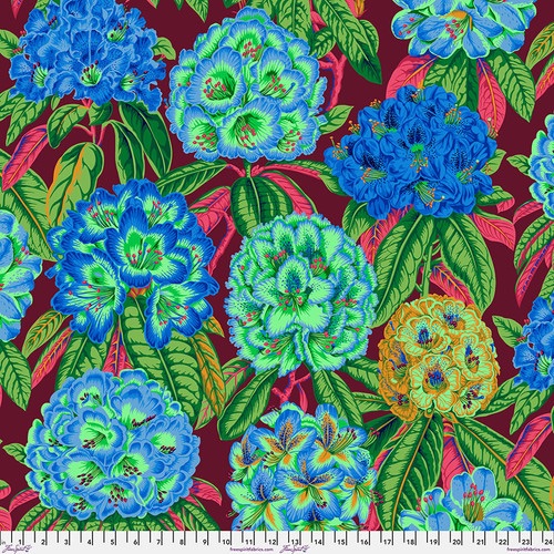 Rhododendrons - Green - PWPJ124.GREEN - Kaffe Fassett Collective