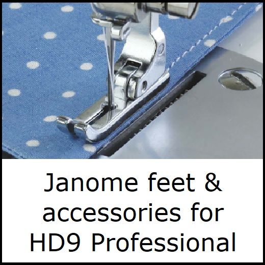 <!-020->Janome HD9 feet & accessories