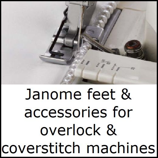 <!-025->Janome Feet for overlock/coverstitch