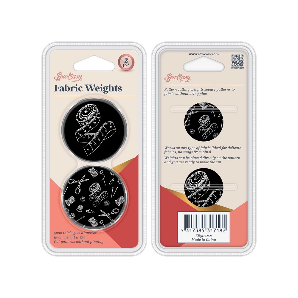 Fabric Weights - Notions - Pack of 2 - Sew Easy (ER907.2.2)